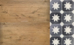 18th Century French Oak Floors in Wide Plank Solid or Engineered - The Country House Collection: FALLEN ACORN +   A Catalan Farmhouse 1850 - A Small Production Antiqued Cement Tile Collection