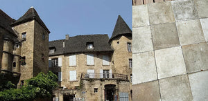 Sarlat French Reclaimed Olde White Terra Cotta Tile - this lot mirrors the colors from it's provenance.