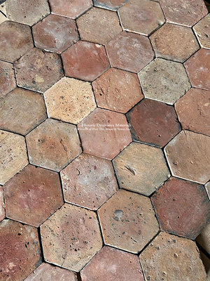 Saint-Léonard-de-Noblat French Reclaimed Terra Cotta Tile Hexagon
