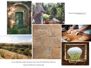 Cucina della Nonna Italian Farmhouse Terra Cotta Tile - Weathered Clay