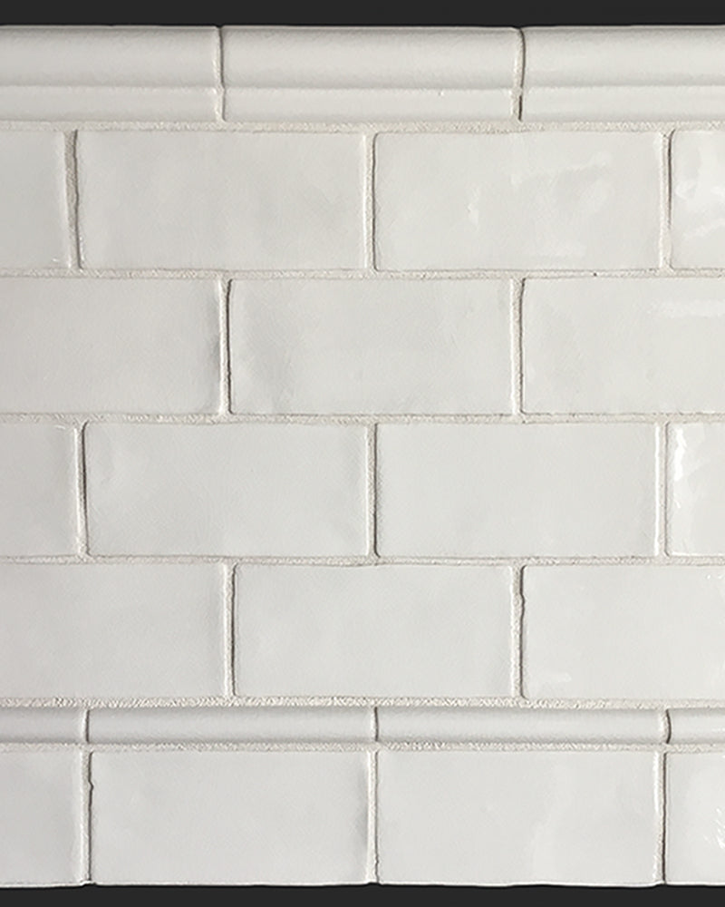 Vintage Subway tiles with a crazed glaze create historic kitchens.