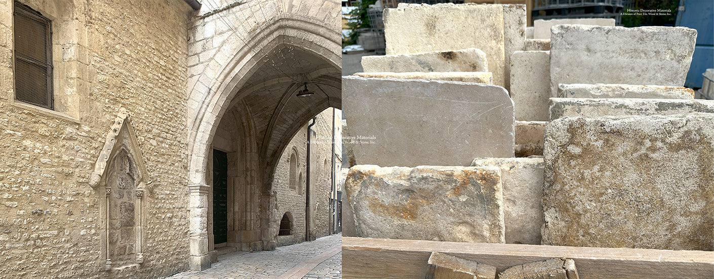 Poitou-Charentes 1620 Antique French Limestone Floor