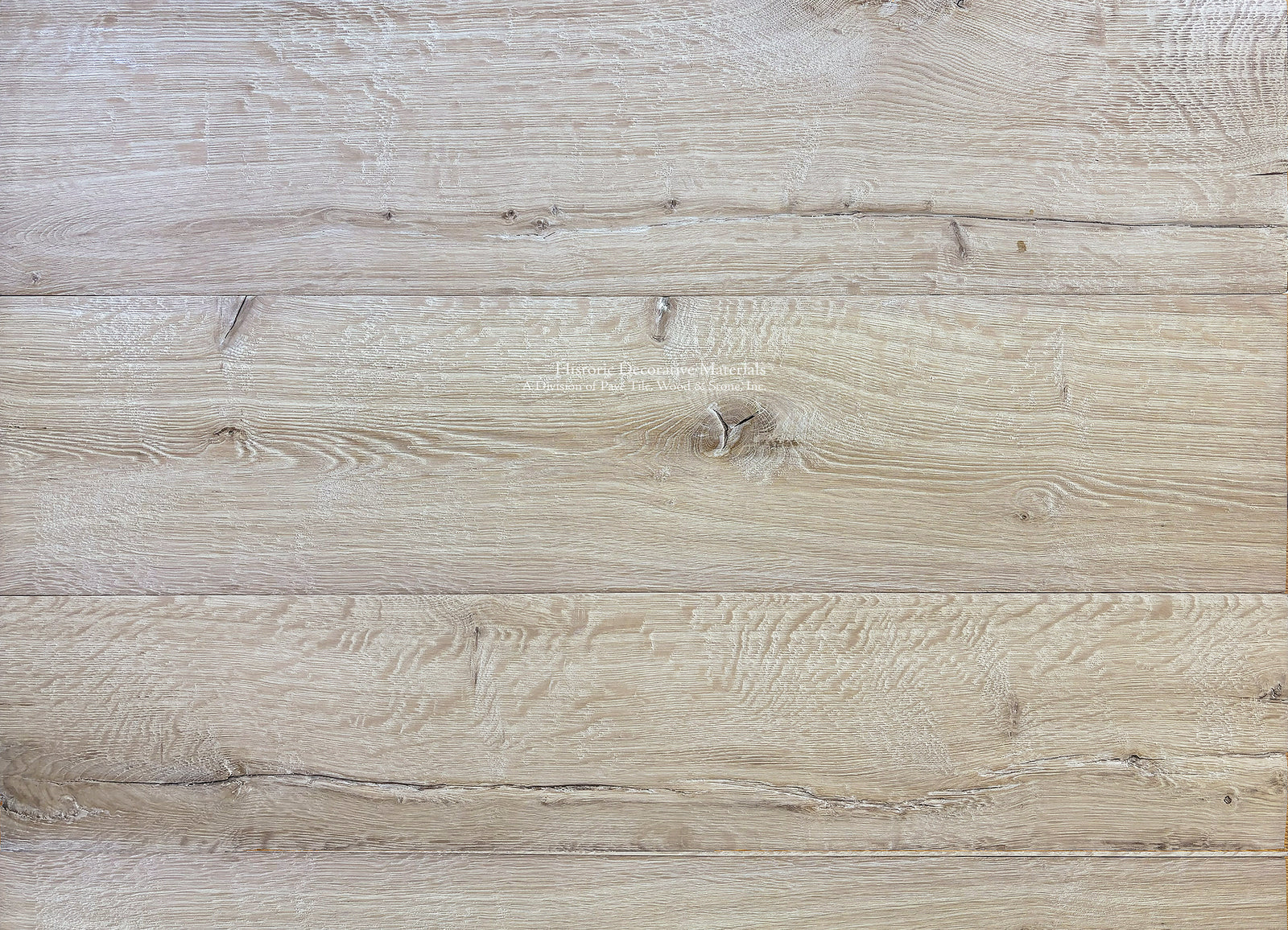 Castle Combe antiqued French oak flooring – pale wide plank oak with chalky limestone tones and rustic grain