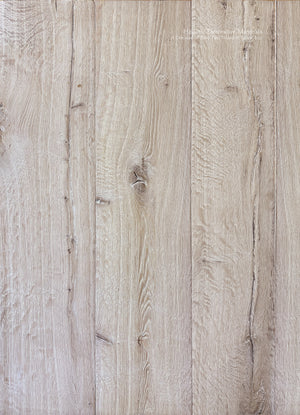 Wide plank French oak flooring – Castle Combe pale aged oak with warm beige, flax and limestone undertones