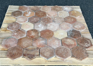 Castelnau-de-Montmiral French Reclaimed Terra Cotta Tile Hexagons