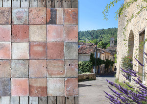 Provence is famous for it's lavender and it's French reclaimed terra cotta tiles.