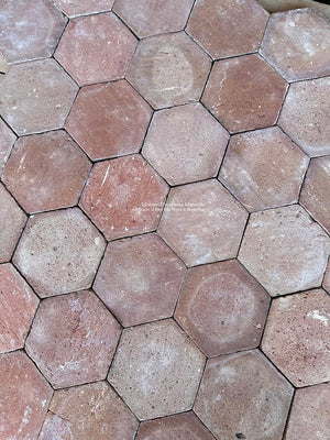 French terracotta flooring | Historic 19th-century  tiles salvaged from provincial homes