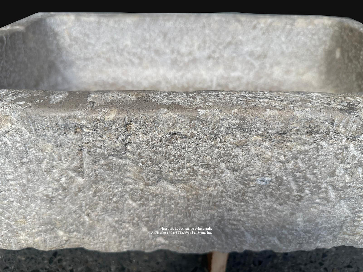 French Limestone Trough Sink for Timeless Architectural Interiors