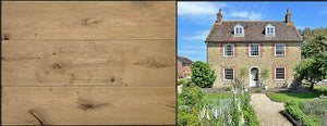 Imagine these antiqued French oak floors in this English cottage in the country - divine!