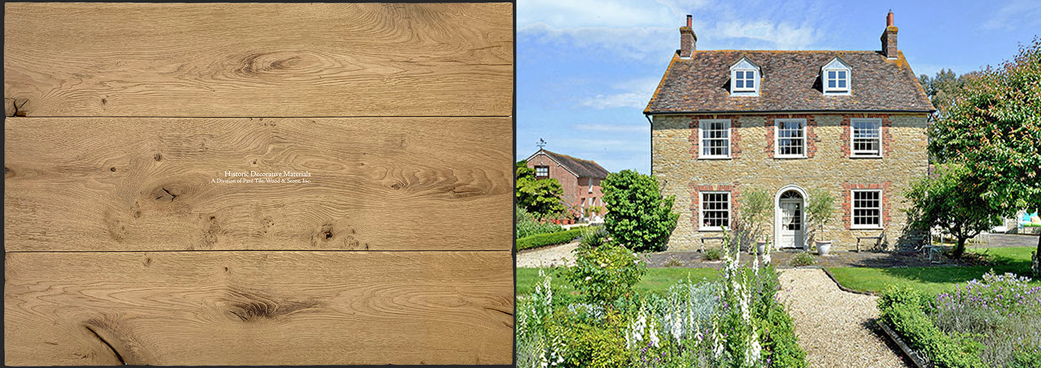 Antiqued French oak floors like in our 18th Century Olde French Oak Collection succeeds at recreating old house love in the most authentic manner.