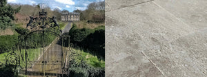 Elegant French manor homes installed with antique French limestone floors are timeless.