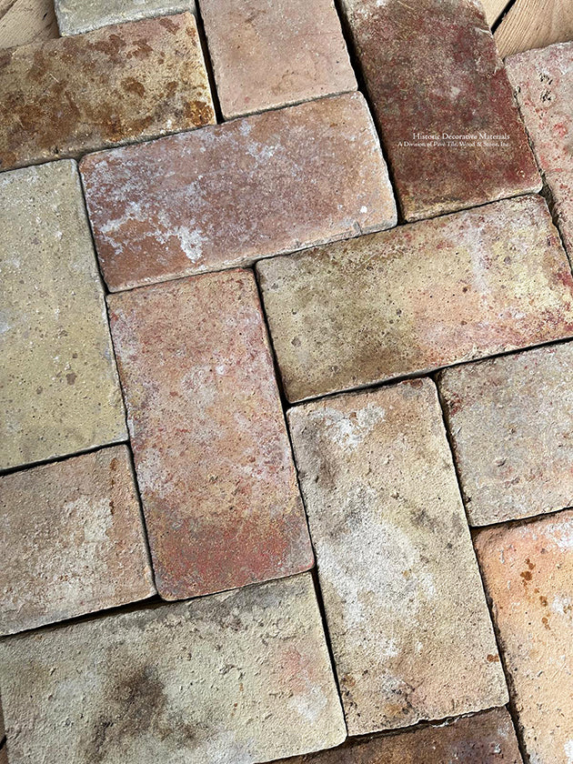 Provençal Antique French Terra Cotta Brick Tiles are installed in sunrooms to create a warm ambiance.