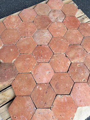 Provençal Village of Apt French Reclaimed Terra Cotta Tile Hexagon