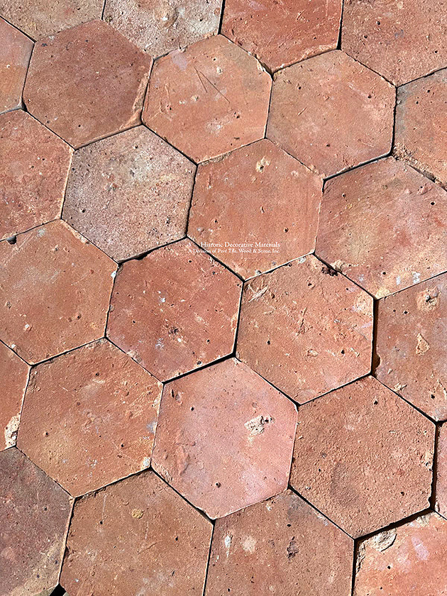 A well made French reclaimed terra cotta tile will create an elegant installation with tight grout lines.