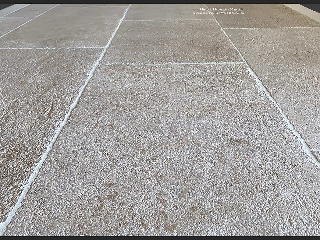 Antique Blonde Barr French Limestone Flooring is an historic stone for manor homes.