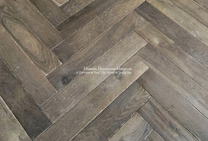 Aged French Oak Floor Chevron Pattern in warm oak hues brings to life 18th century interiors.