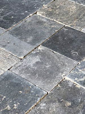Antique Belgian bluestone used for monastery cloister paving