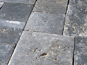 Antique Belgian bluestone used for grand stone entrance halls