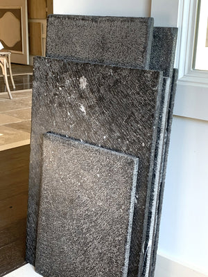 Antiqued Belgian Bluestone Flooring | Mammoth pavers fit for kings