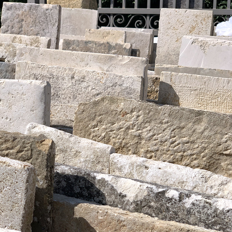 antique French limestone flooring | luxury historic interiors
