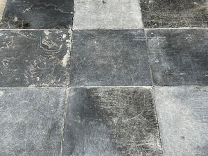 A cherished heirloom kind of floor, outlasting generations is an antique Belgian bluestone floor.