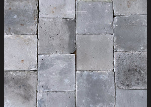 Antique Dutch Grey Terra Cotta Tiles are salvaged from Holland and Amsterdam.