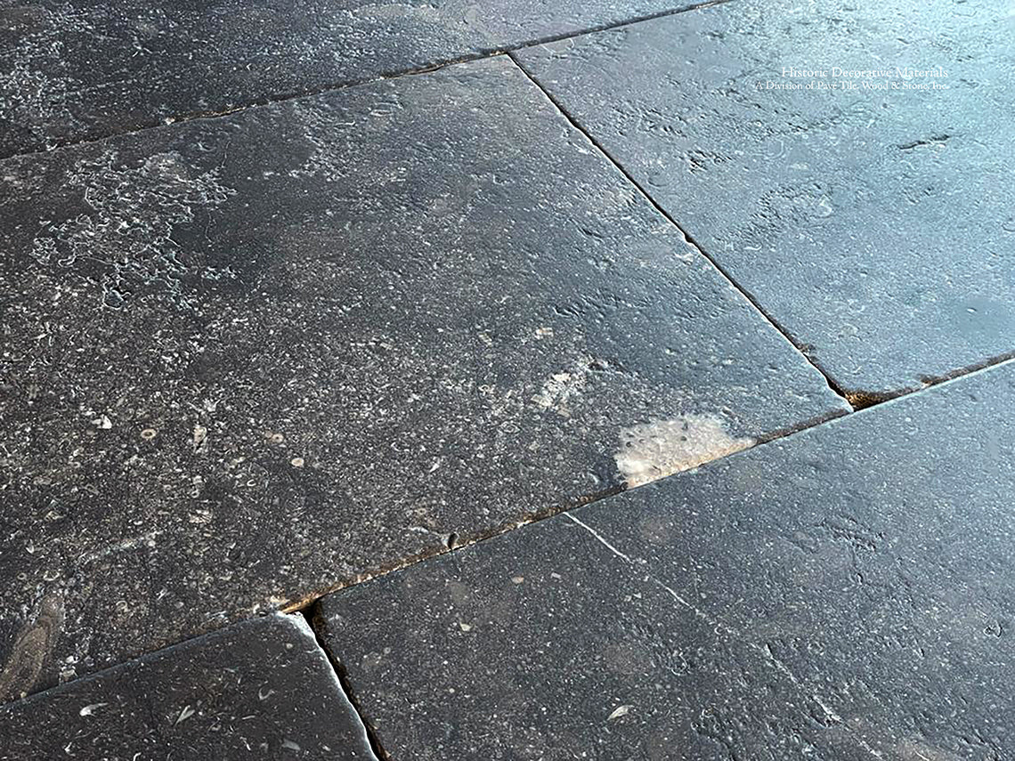 Antiqued Belgian Bluestone Floors | Aged Edges and Rich Patina for Architectural Interiors.
