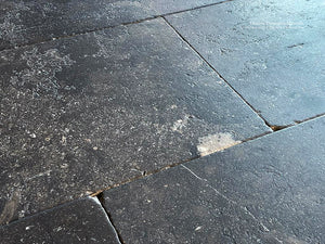 Antiqued Belgian Bluestone Floors | Aged Edges and Rich Patina for Architectural Interiors.