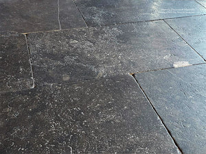 Antiqued Belgian Bluestone Flooring | Historic blue-black elegance for period homes.