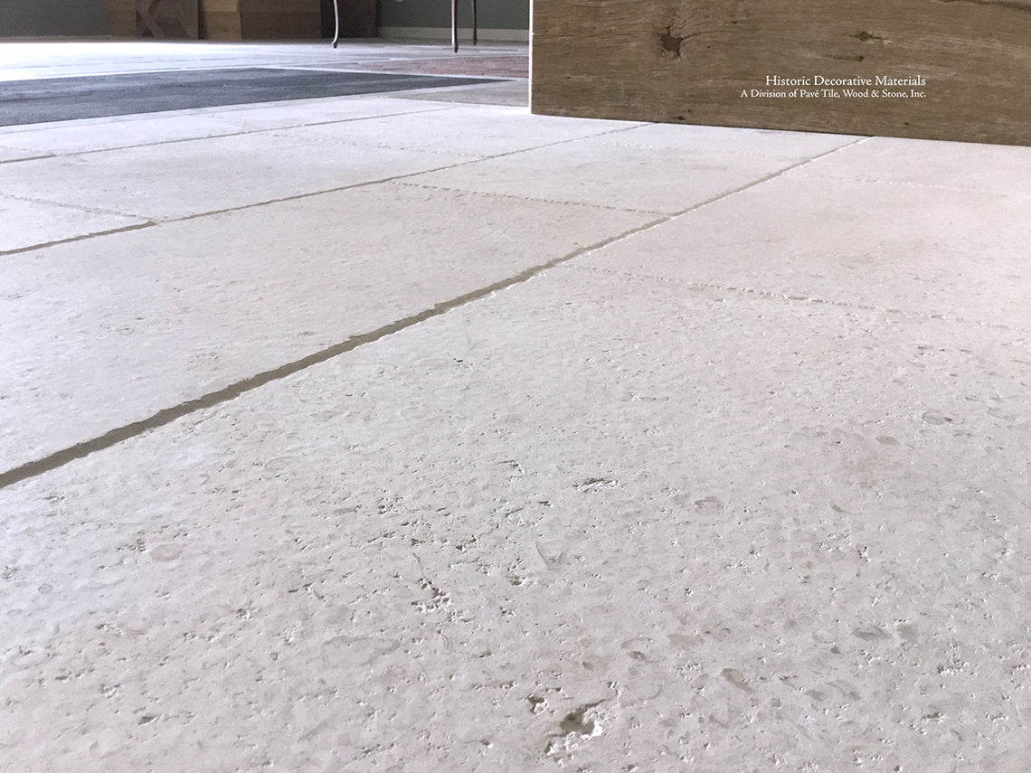 Antiqued French Limestone Flooring | Architecturally refined with soft patina