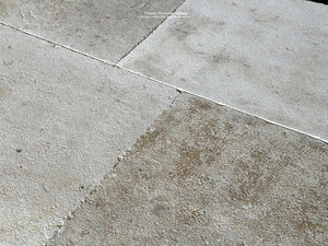 Antiqued French Limestone Floors from southwest France holds history in every tiles.