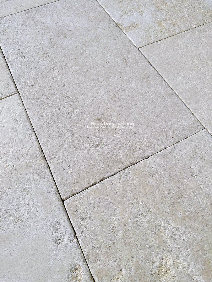 Antiqued French Limestone Flooring | Slip-Resistant Surface for pool surrounds.