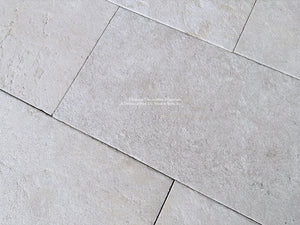Antiqued French Limesstone Flooring | Warm and Cool White Limestones for Indoor-Outdoor Living.