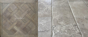 Natural French Limestone  & French Oak Flooring for Luxury Kitchens