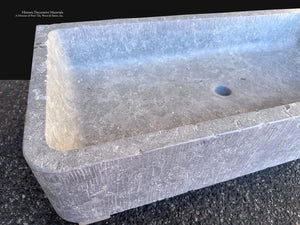 Large French stone trough sink for luxury wine cellar design