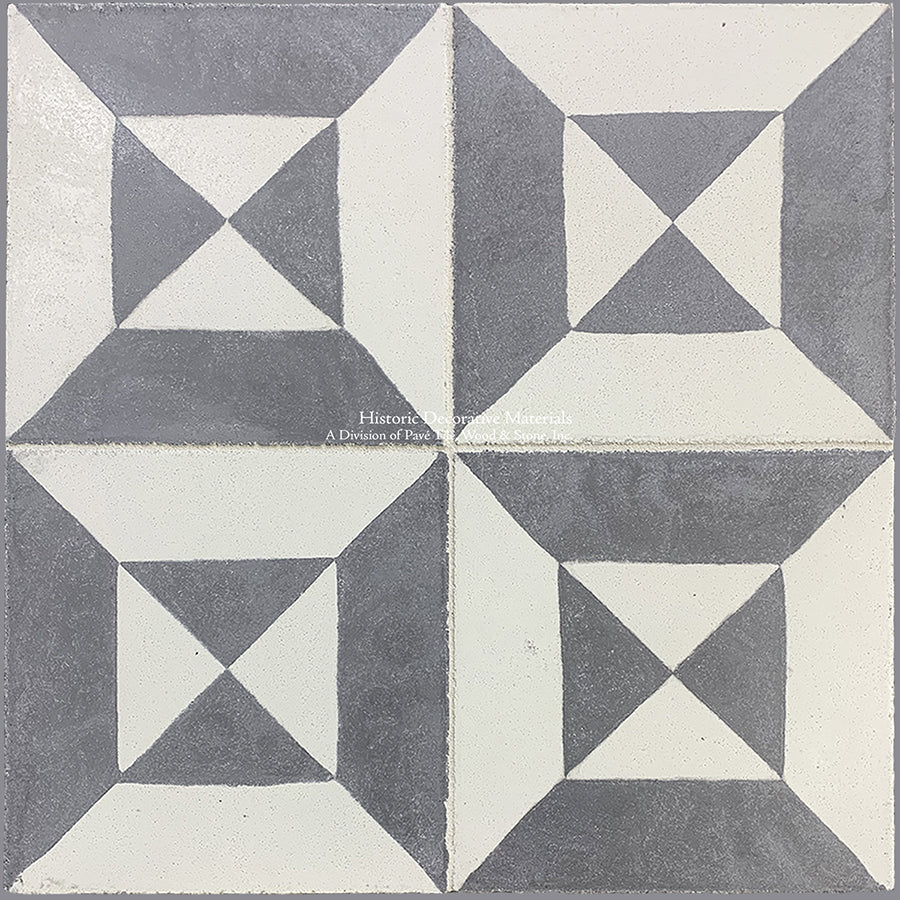 Catalan Farmhouse 1850 Antiqued Cement Tile Collection - The Magician