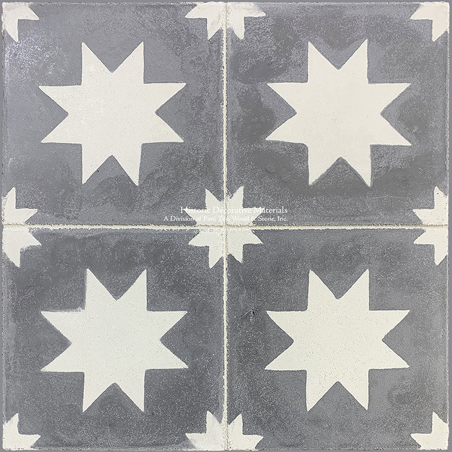 Catalan Farmhouse 1850 Antiqued Spanish Cement Tile