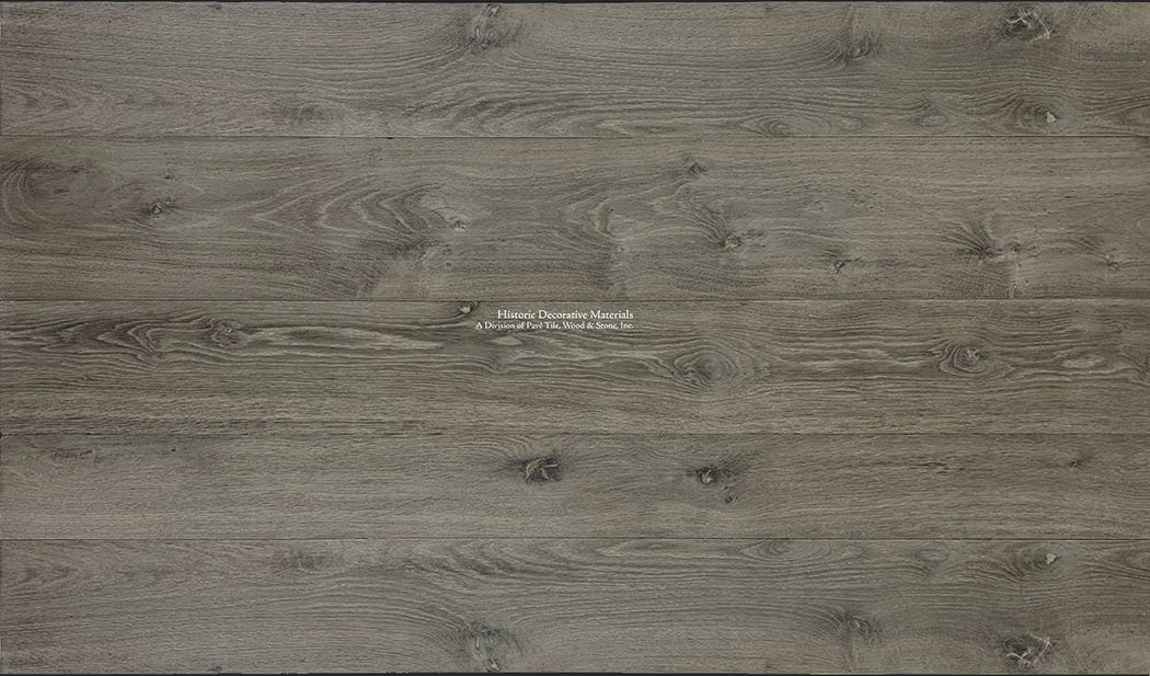 Wide-plank and long length aged French oak gray wood floors  for elegant farmhouse aesthetic.