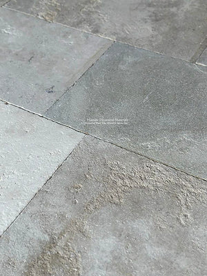 The House of Châtillon Antiqued French Limestone Flooring