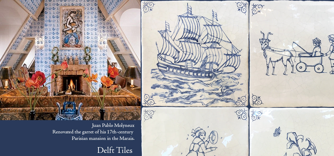 Antique Delft Tiles | Bring Historic Elegance into Timeless Interiors