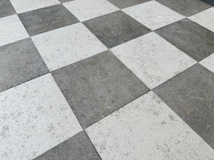 Architectural Limestone Flooring Inspired by English Manor Houses and Estates