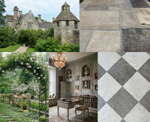 Architectural Limestone Checkerboard Flooring Inspired by England