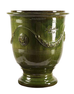French Anduze planter glazed terra cotta Provence