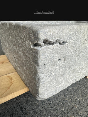 Antiqued French Limestone Stone Basin for Luxury Powder Rooms