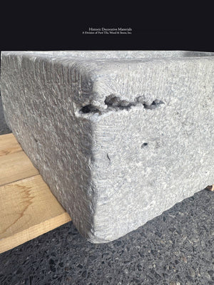 Antiqued French Limestone Stone Basin for Luxury Wine Cellars and Kitchens