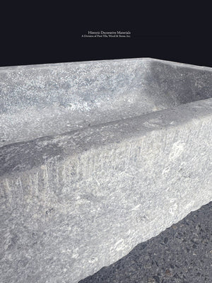 Antiqued French Limestone Stone Basin for Luxury Powder Rooms