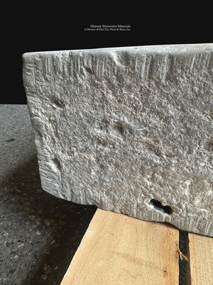 French Limestone Sink with Hand Finished Ashlar Stone Texture