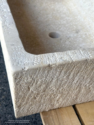 French Farmhouse Limestone Sink Hand Finished Stone Trough