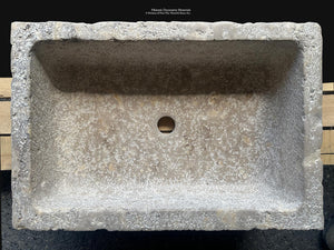 French Limestone Sink for Belgian and Mediterranean Interiors
