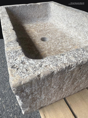 Historic Architectural Stone Sink Handcrafted from Limestone
